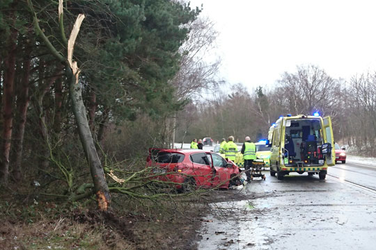 Tiltalt for spritk�rsel efter trafikuheld