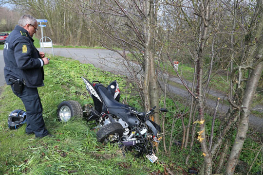 Ung mand k�rte galt med ATV 