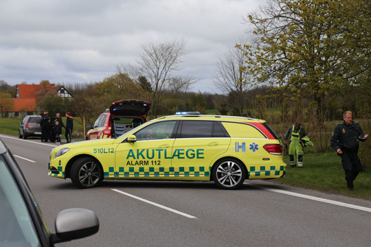 Cyklist k�rt ned ved �stermarie