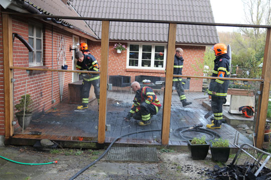 Brand i Allinge hurtig slukket