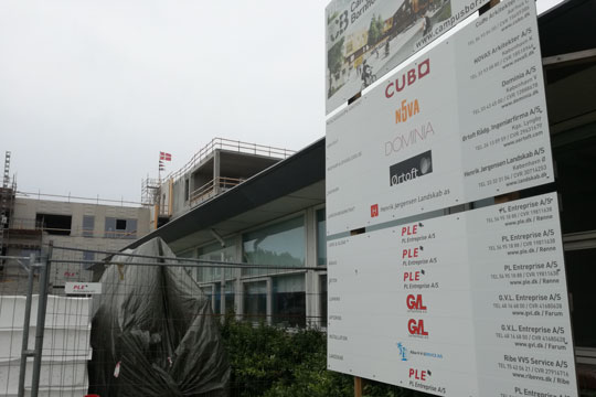 Rejsegilde p� byggeri til 338,5 mio. kr.