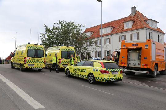 G�ster genhuset efter brand p� hotel i Sandvig