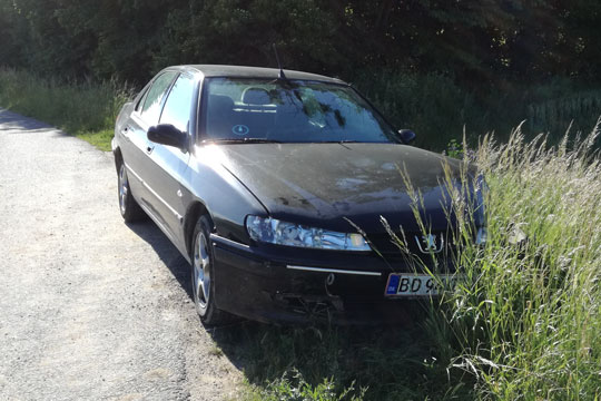 Voldsomt trafikuheld ved Gudhjem