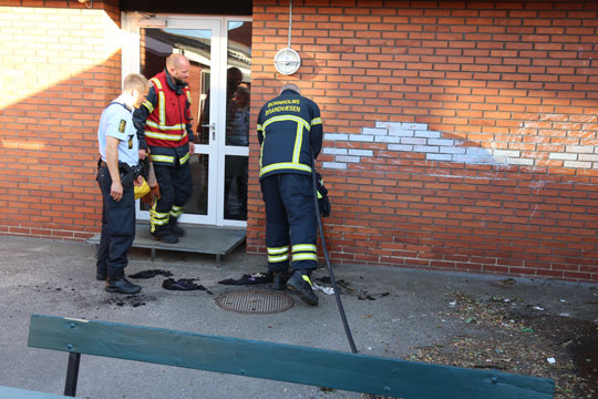 Brand i skraldespand