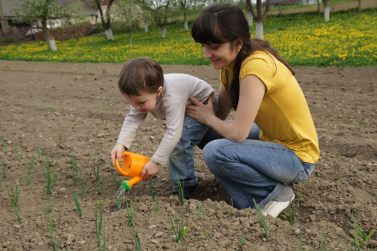 B�rnene skal have en k�kkenhave