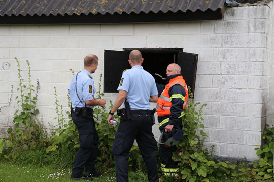 Mindre brand i fyrrum i Rutsker