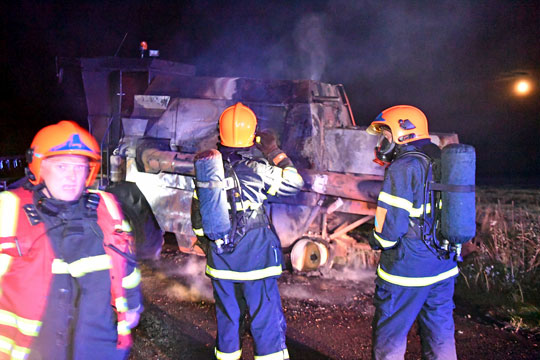 Mejet�rsker udbr�ndte ved Aarsballe