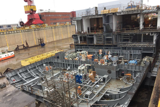 Bornholms nye fragtf�rge tager form