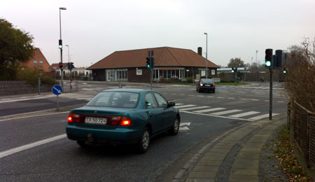 Nye fortove og cykelstier p� Haslevej