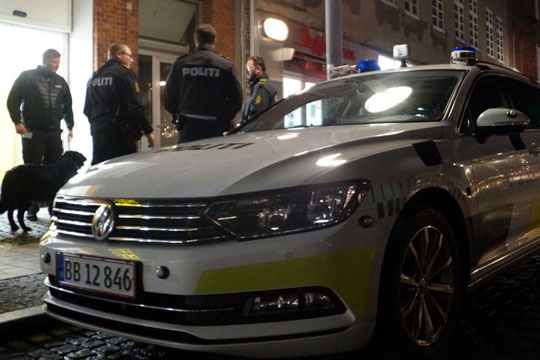 Sl�skamp i Krystalgade i R�nne