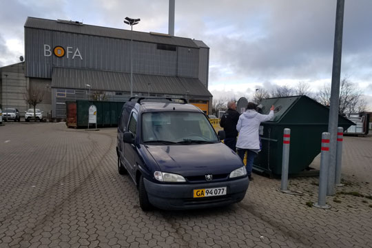 Containerpladser ligger t�t p� borgerne