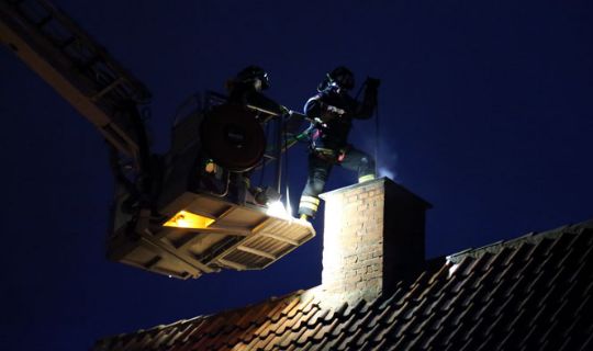 Skorstensbrand i R�nne