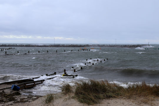 DMI: Vindst�d af stormstyrke