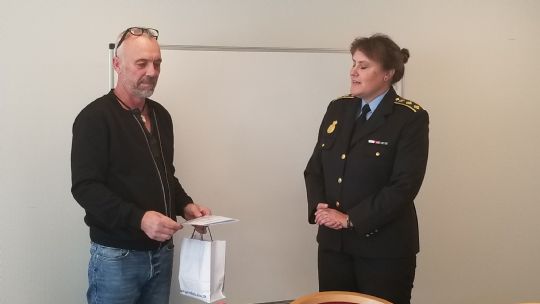 Kenth fors�gte at redde 72-�rig mands liv