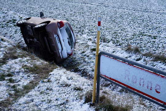 Hvid jul p� dele af Bornholm