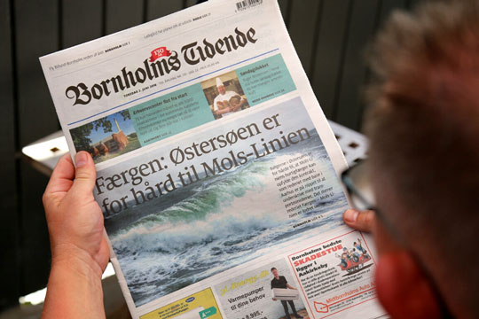 Langt f�rre l�ser Bornholms Tidende