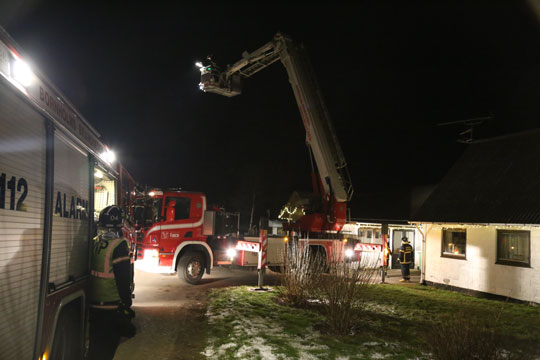 Ild i skorstenspibe i Aakirkeby