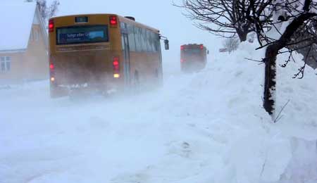 Kraftigt snevejr p� vej mod Bornholm