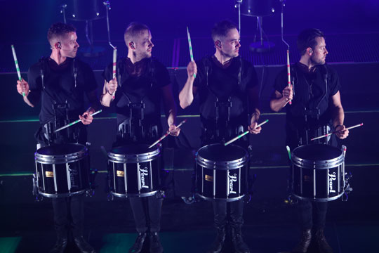 Storsl�et trommeshow i Musikhuzet