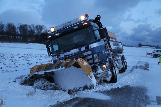 Sneplov endte i gr�ften