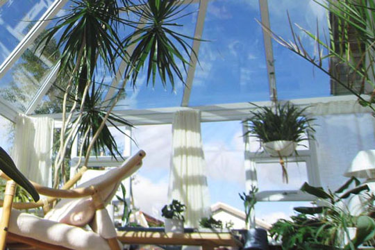 Orangeriet er husets lille oase