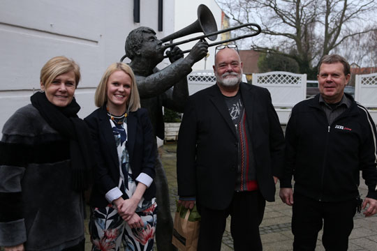 Kulturministeren bes�gte Musikhuzet