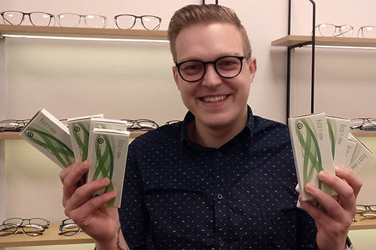 Borre Optik f�rst med milj�venlig kontaktlinse