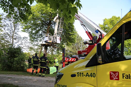 Kvinde kom til skade i klatrepark