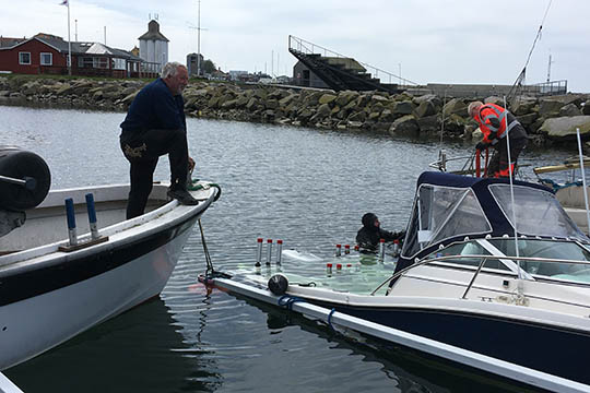 Trollingb�d sank i Hasle Havn