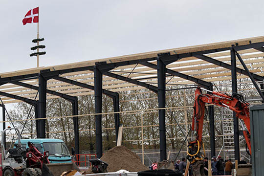 Springhallen ved DGI-Hallen godt p� vej