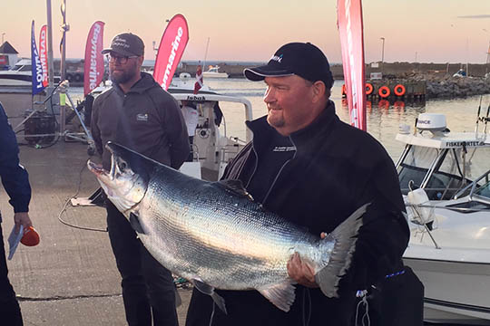 Vinderlaks vejede 21,78 kg