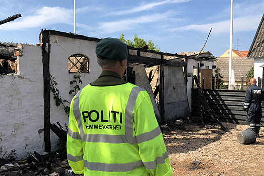 El-fejl �rsag til voldsom brand i Hasle