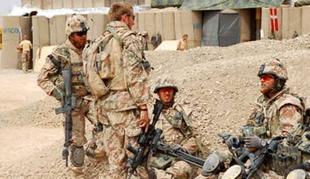 Soldater har travlt i Afghanistan