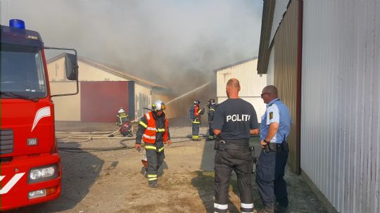 L�nge udbr�ndt p� g�rd i �stermarie