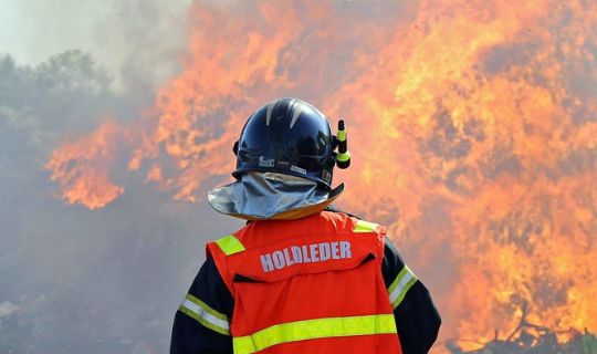 Mindre skovbrand ved Bodilsker