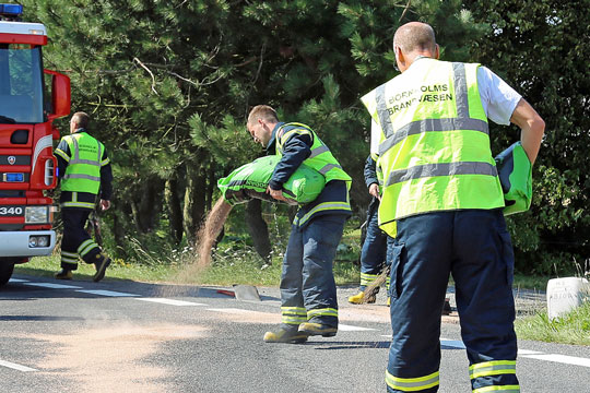 Traktor spildte olie over 3 kilometer