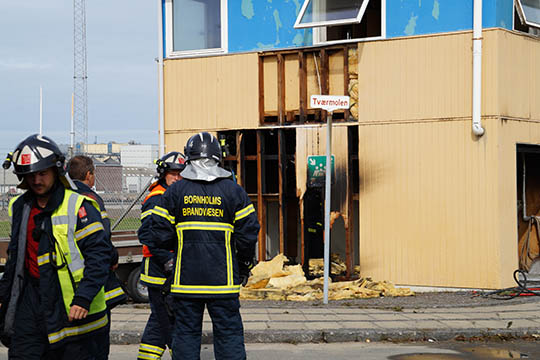 50-�rig sigtet efter brand i lodsstation