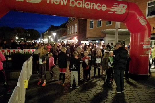 Stort motionsl�b i R�nne midtby