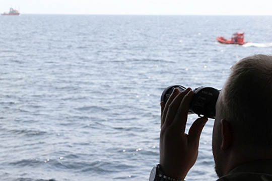 Ny 3. Eskadre passer p� �sters�en