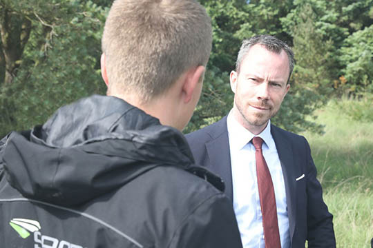 Milj�ministeren bes�ger Bornholm