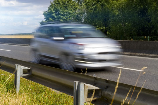 Tre fartbilister p� Stenbrudsvej