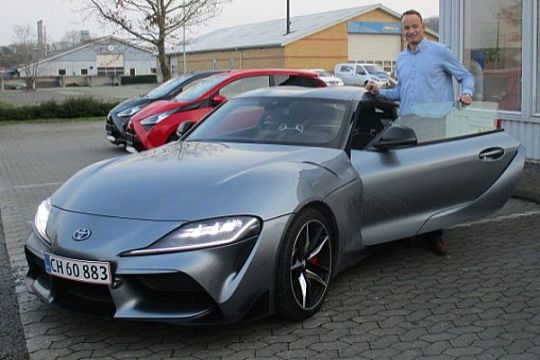 Ny Toyota Supra p� Bornholm