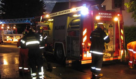 Brand i villa i �stermarie