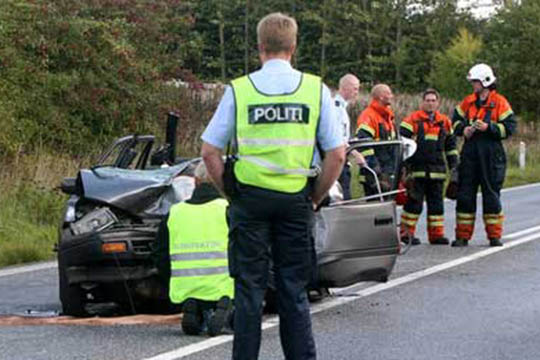 Traktorf�rer tiltalt efter voldsomt trafikuheld