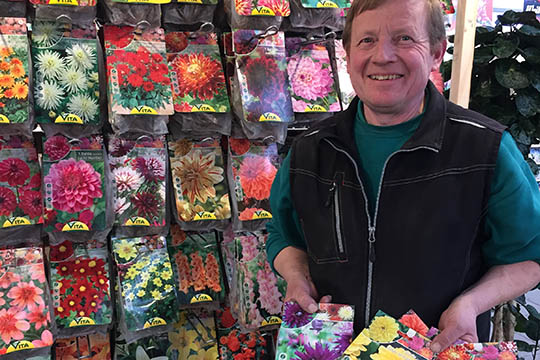 Tidligt bes�g i havecentret