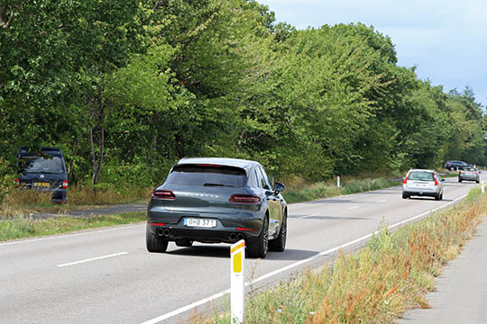 K�rte 110 km/t p� Segenvej