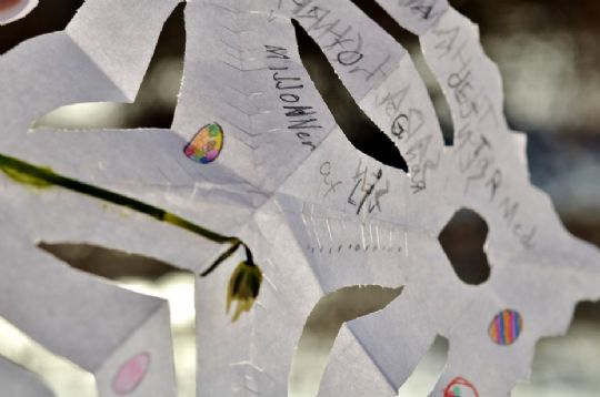 G�kkebrev med prikker eller �g