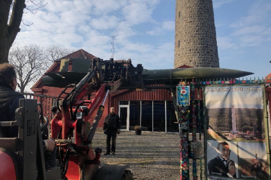 HAWK-missil udstilles p� Dueodde