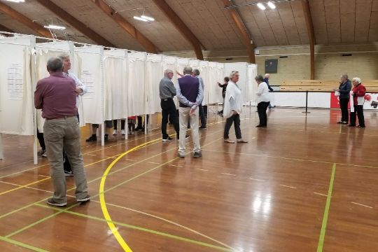 Stemmeprocent p� 64,2 p� Bornholm