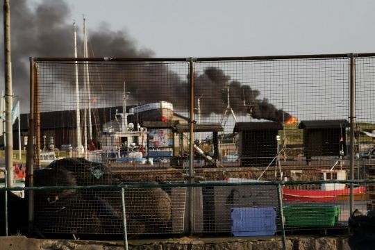 Eksplosionsagtig bilbrand i Hasle